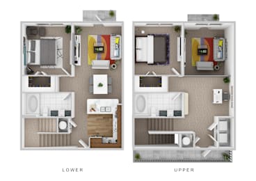 The Rio Floor Plan at Century Cedar Hill, Cedar Hill, TX 75104